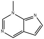 1H-Pyrrolo[2,3-d]pyrimidine,1-methyl-(9CI) Struktur