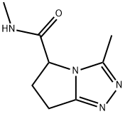 5H-Pyrrolo[2,1-c]-1,2,4-triazole-5-carboxamide,6,7-dihydro-N,3-dimethyl-(9CI),160205-16-3,结构式