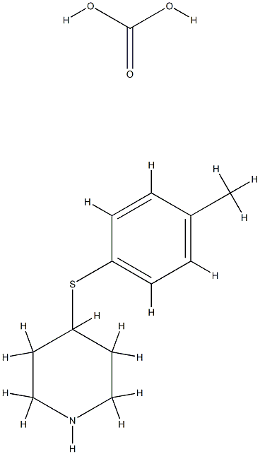 4-[(4-甲苯基)硫代]哌啶 结构式