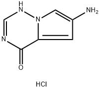 6-AMinopyrrolo[2,1-f][1,2,4]triazin-4(3H)-one hydrochloride Struktur