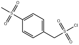 (4-(methylsulfonyl)phenyl)methanesulfonyl chloride Struktur