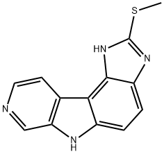 Pyrido[4,3:4,5]pyrrolo[3,2-e]benzimidazole,  1,6-dihydro-2-(methylthio)- 结构式