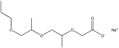 SODIUM PROPOXY PPG-2 ACETATE 化学構造式