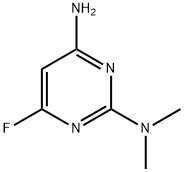 2,4-Pyrimidinediamine,6-fluoro-N2,N2-dimethyl-(9CI) 化学構造式