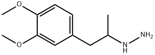 1-(3,4-Dimethoxy-α-methylphenethyl)hydrazine,16603-07-9,结构式