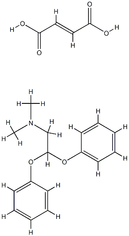 2,2-diphenoxyethyl(dimethyl)ammonium fumarate (1:1) Structure