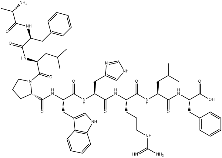 チロシナーゼ (206-214) (ヒト) 化学構造式