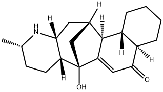 3,4α-[(4aβ,8aβ)-2α-メチル-5-ヒドロキシデカヒドロキノリン-5α,7α-ジイル]-1,4,4aα,5,6,7,8,8aβ-オクタヒドロナフタレン-1-オン 化学構造式