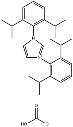 1,3-双(2,6-二-I-丙基苯基)碳酸氢咪唑 结构式