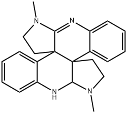 6,7,7a,8,14,15-ヘキサヒドロ-7,15-ジメチル-5H,13H-ジベンゾ[c,h]ジピロロ[3,2-e:3',2'-j][2,6]ナフチリジン 化学構造式