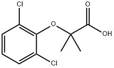 Propanoic acid, 2-(2,6-dichlorophenoxy)-2-Methyl- 结构式