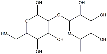 BLOOD GROUP H DISACCHARIDE [FUC-ALPHA1-2)GAL] 化学構造式
