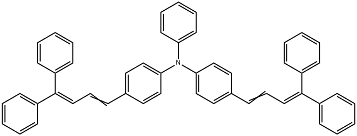 N,N-bis-4-(4,4-Diphenyl-1,3-butadienyl phenyl)phenylamine Structure