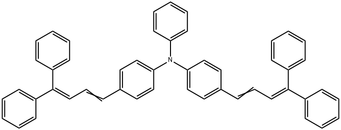 N,N-bis-4-(4,4-Diphenyl-1,3-butadienyl phenyl)phenylamine 结构式