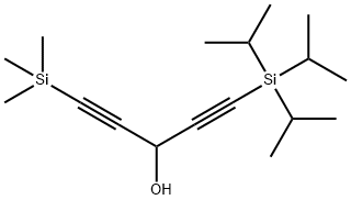 1-(triisopropylsilyl)-5-(triMethylsilyl)-1,4-dipentayne-3-ol Structure