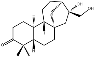 16,17-Dihydroxykauran-3-one Struktur