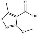 4-Isoxazolecarboxylicacid,3-methoxy-5-methyl-(8CI,9CI) Struktur