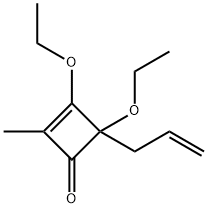 2-Cyclobuten-1-one,3,4-diethoxy-2-methyl-4-(2-propenyl)-(9CI),170117-99-4,结构式