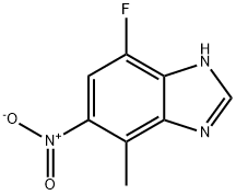 1H-Benzimidazole,7-fluoro-4-methyl-5-nitro-(9CI) Structure