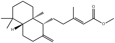 (2E)-5-[(1R)-1,2,3,4,4aβ,5,6,7,8,8a-Decahydro-5,5,8aα-trimethyl-2-methylenenaphthalen-1α-yl]-3-methyl-2-pentenoic acid methyl ester,17110-88-2,结构式