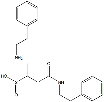 4-Oxo-4-((2-phenylethyl)amino)-2-butanesulfinic acid compd. with benze neethanamine (1:1) Structure