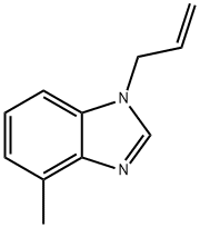 1H-Benzimidazole,4-methyl-1-(2-propenyl)-(9CI),172839-72-4,结构式