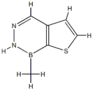 1-Methyl-1,2-dihydrothieno[2,3-d][1,2,3]diazaborine Structure