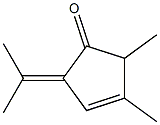 3-Cyclopenten-1-one,2,3-dimethyl-5-(1-methylethylidene)-(9CI) Structure