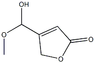 2(5H)-Furanone,4-(hydroxymethoxymethyl)-(9CI) 结构式