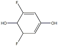 1,5-Cyclohexadiene-1,4-diol,3,5-difluoro-(9CI) 化学構造式