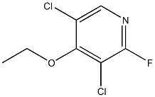 Pyridine,3,5-dichloro-4-ethoxy-2-fluoro-(9CI) 结构式