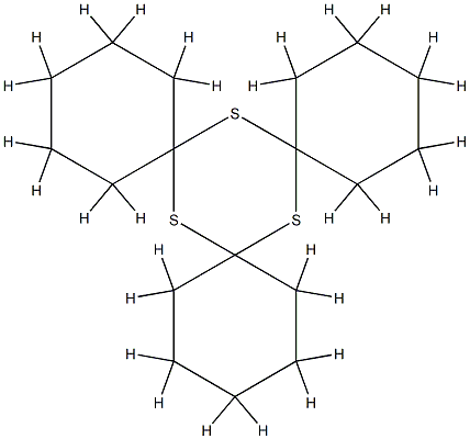7,14,21-Trithiatrisprio [5.1.5:1.5.1]henicosane Structure