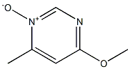 Pyrimidine, 4-methoxy-6-methyl-, 1-oxide (6CI,8CI,9CI) Struktur