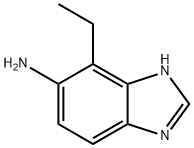 1H-Benzimidazol-5-amine,4-ethyl-(9CI) Struktur