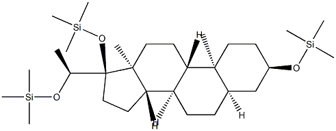 17846-09-2 [[(20S)-5β-Pregnane-3α,17,20-triyl]tri(oxy)]tris(trimethylsilane)