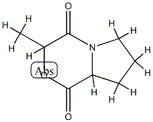 1H-Pyrrolo[2,1-c][1,4]oxazine-1,4(3H)-dione,tetrahydro-3-methyl-(9CI) 化学構造式