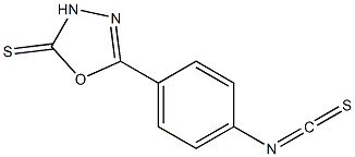 1,3,4-Oxadiazole-2(3H)-thione,5-(4-isothiocyanatophenyl)-(9CI) Struktur