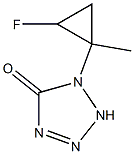 5H-Tetrazol-5-one,1-(2-fluoro-1-methylcyclopropyl)-1,2-dihydro-(9CI) Struktur