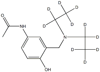 3-Diethylamino Acetaminophen-d10 Structure