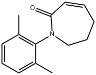 1-(2,6-ジメチルフェニル)-1,5,6,7-テトラヒドロ-2H-アゼピン-2-オン 化学構造式
