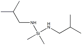 Silanediamine, 1,1-dimethyl-N,N'-bis(2-methylpropyl)-,18001-48-4,结构式