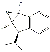 6H-Indeno[1,2-b]oxirene,1a,6a-dihydro-6-(1-methylethyl)-,[1aS-(1aalpha,6bta,6aalpha)]-(9CI) Struktur