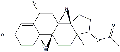 17β-(Acetyloxy)-6β-fluoroestr-4-en-3-one Struktur