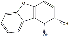 1,2-Dibenzofurandiol, 1,2-dihydro-, (1R-cis)- (9CI) 化学構造式