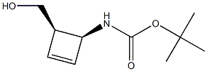 Carbamic acid, [(1R,4S)-4-(hydroxymethyl)-2-cyclobuten-1-yl]-, 1,1-,183621-92-3,结构式