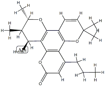 12-Thiocalanolide B,183791-90-4,结构式
