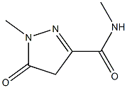 1H-Pyrazole-3-carboxamide,4,5-dihydro-N,1-dimethyl-5-oxo-(9CI) Structure