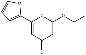 4H-Pyran-4-one,2-ethoxy-6-(2-furanyl)-2,3-dihydro-(9CI) 结构式