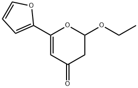 4H-Pyran-4-one,2-ethoxy-6-(2-furanyl)-2,3-dihydro-(9CI) Structure