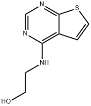 2-(Thieno[2,3-d]pyrimidin-4-ylamino)ethanol 结构式